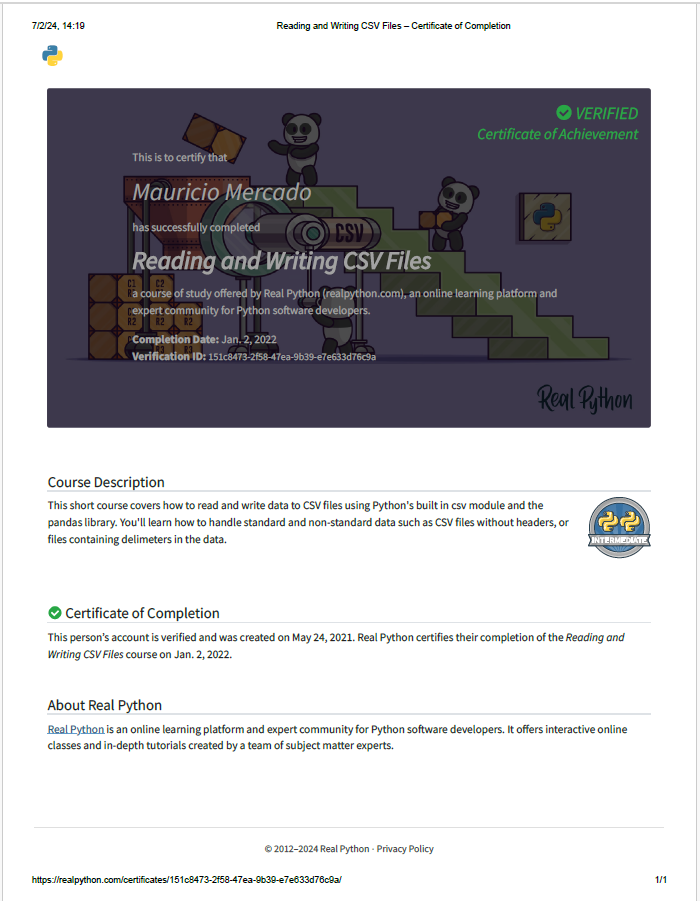 Reading and Writing CSV Files